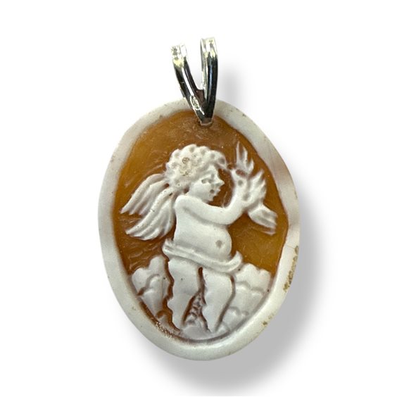 Pendant Mandile 1922 Woman Cammei  in Silver Conchiglia 2MCICM183 - 2MCICM183